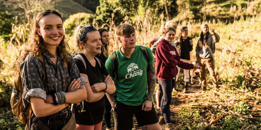 GVI participants complete an elephant hike in Chiang Mai. Chiang Mai is the perfect solution for graduates looking for gap year adventure travel.
