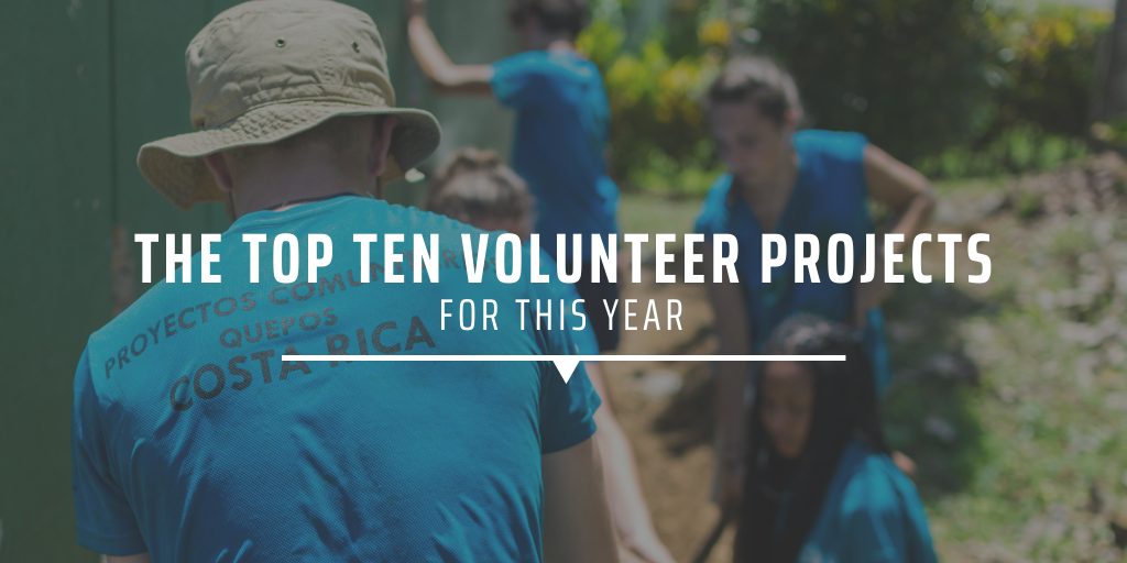 The top 10 volunteer projects for this year