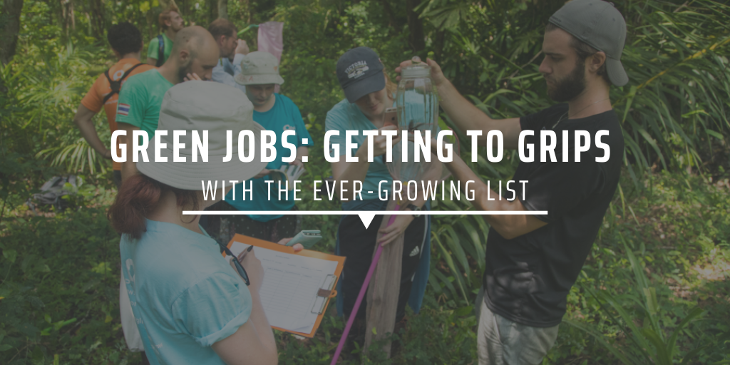 Green jobs: Getting to grips with the ever-growing list