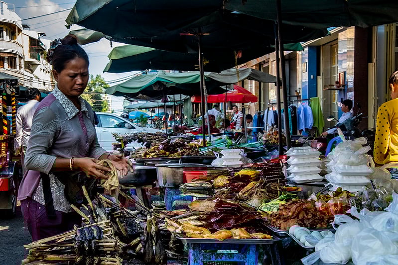 Street food in Cambodia