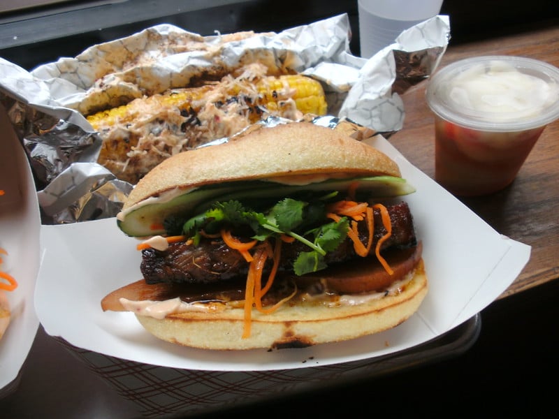 A delicious squid burger for Cambodia