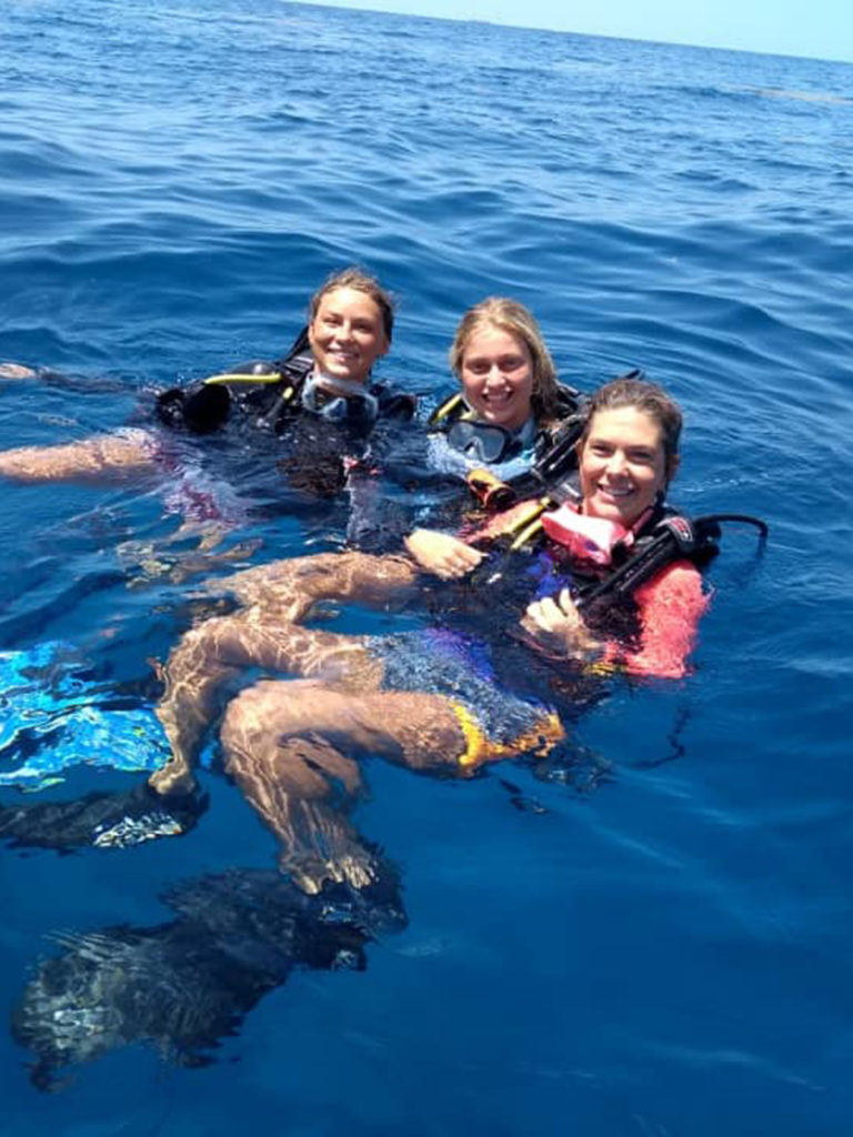 diving