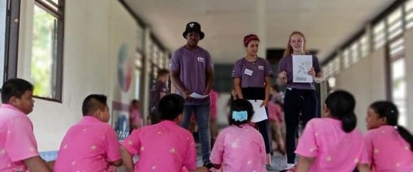 Global health class in Fiji