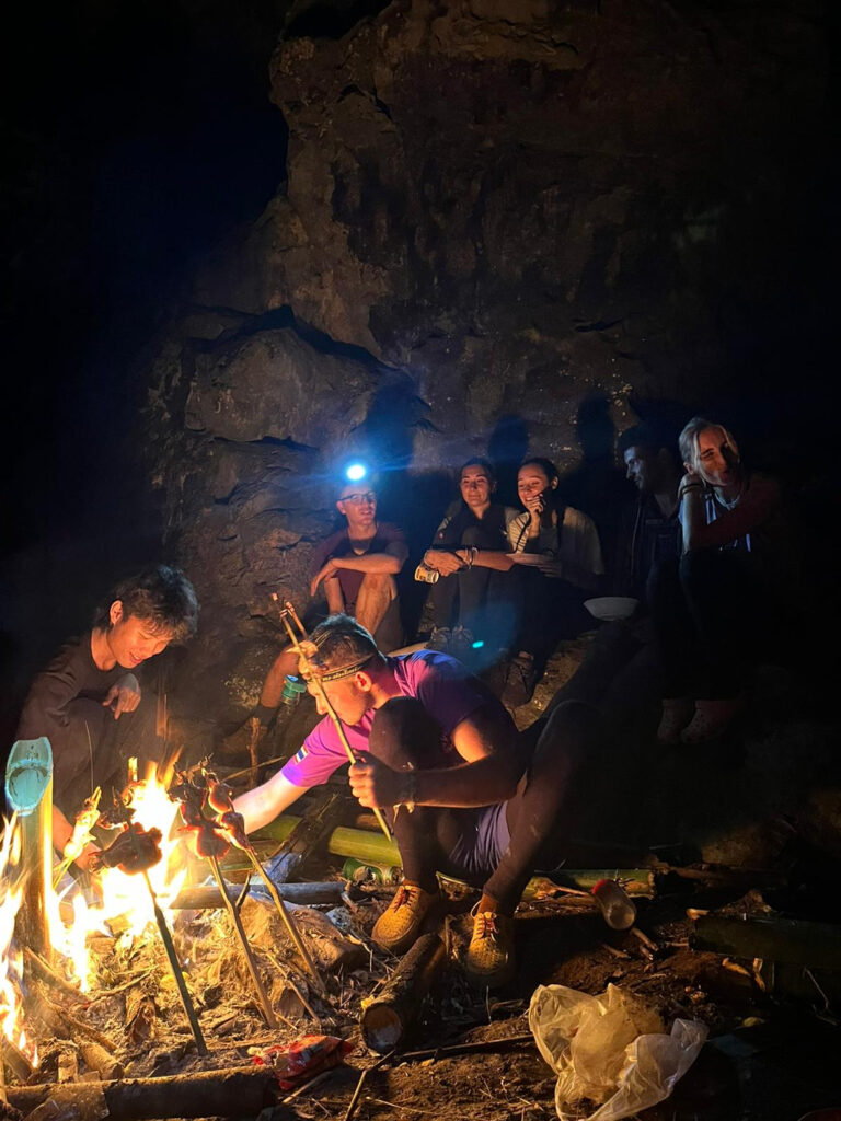 Camping group fun