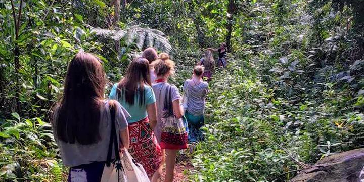 Trekking through Dawasamu