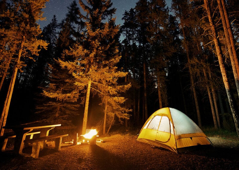 Camp in Teide National Park