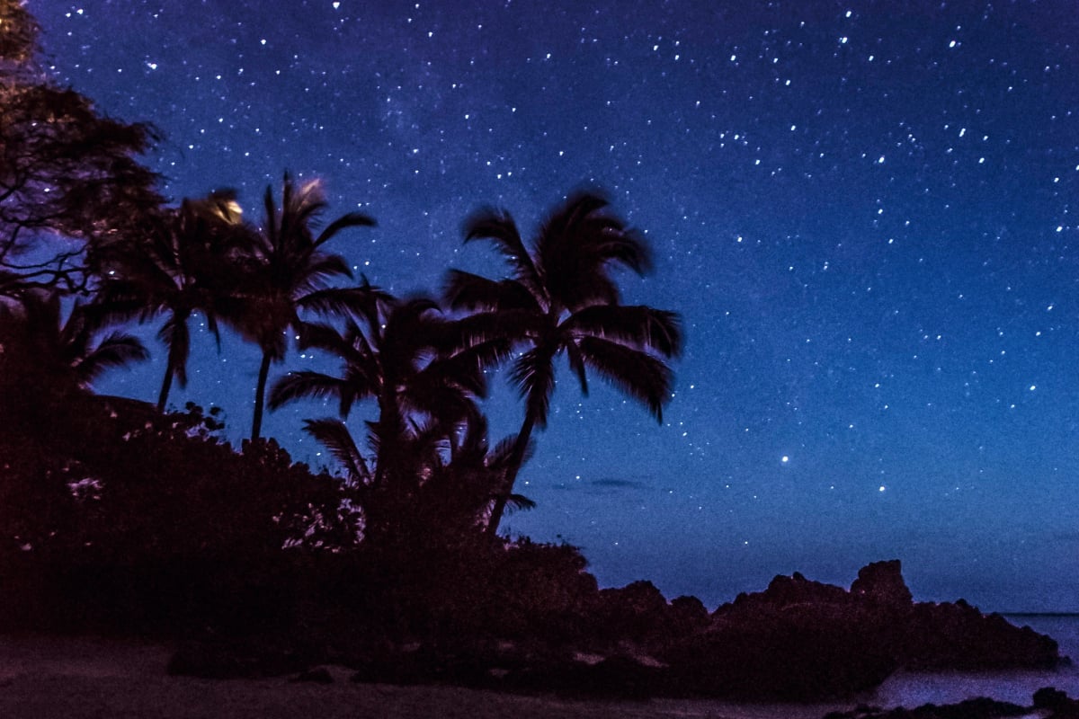 Stargaze from a secluded beach