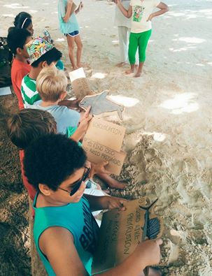 Students from ISS learn about different marine species and their Adaptations in our beachside classroom.