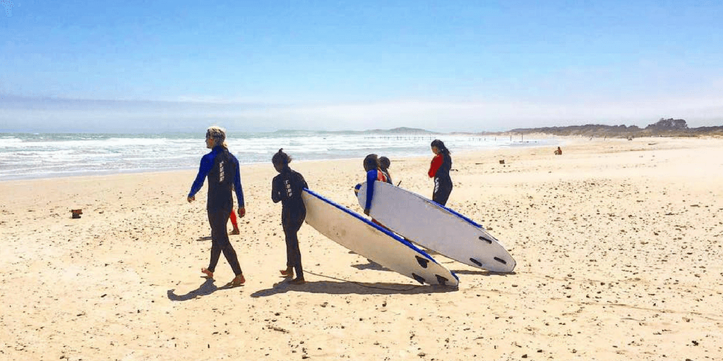 Christmas volunteering on the beach in South Africa.