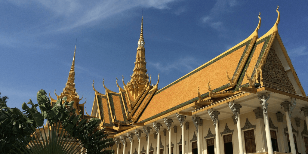 The Wat Phnom temple and royal palace is a must see in cambodia