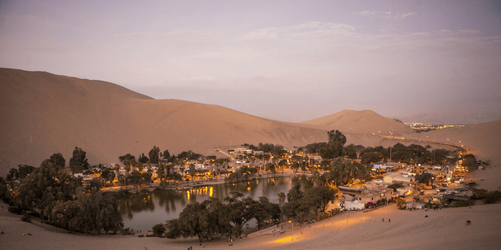 Spend time in the oasis of Huacachina.