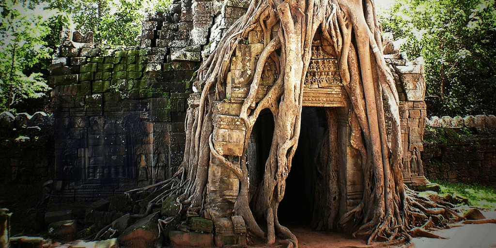 cambodia khmer empire ancient ruins jungle