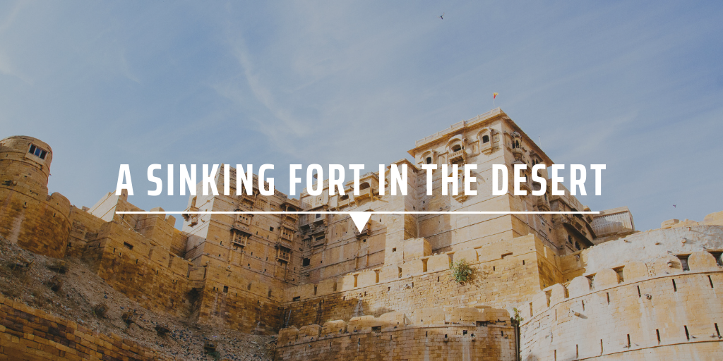 A sinking fort in the desert