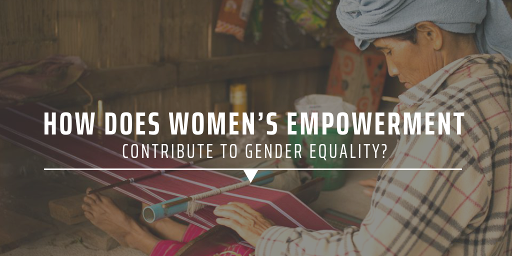 How does women's empowerment contribute to gender equality?
