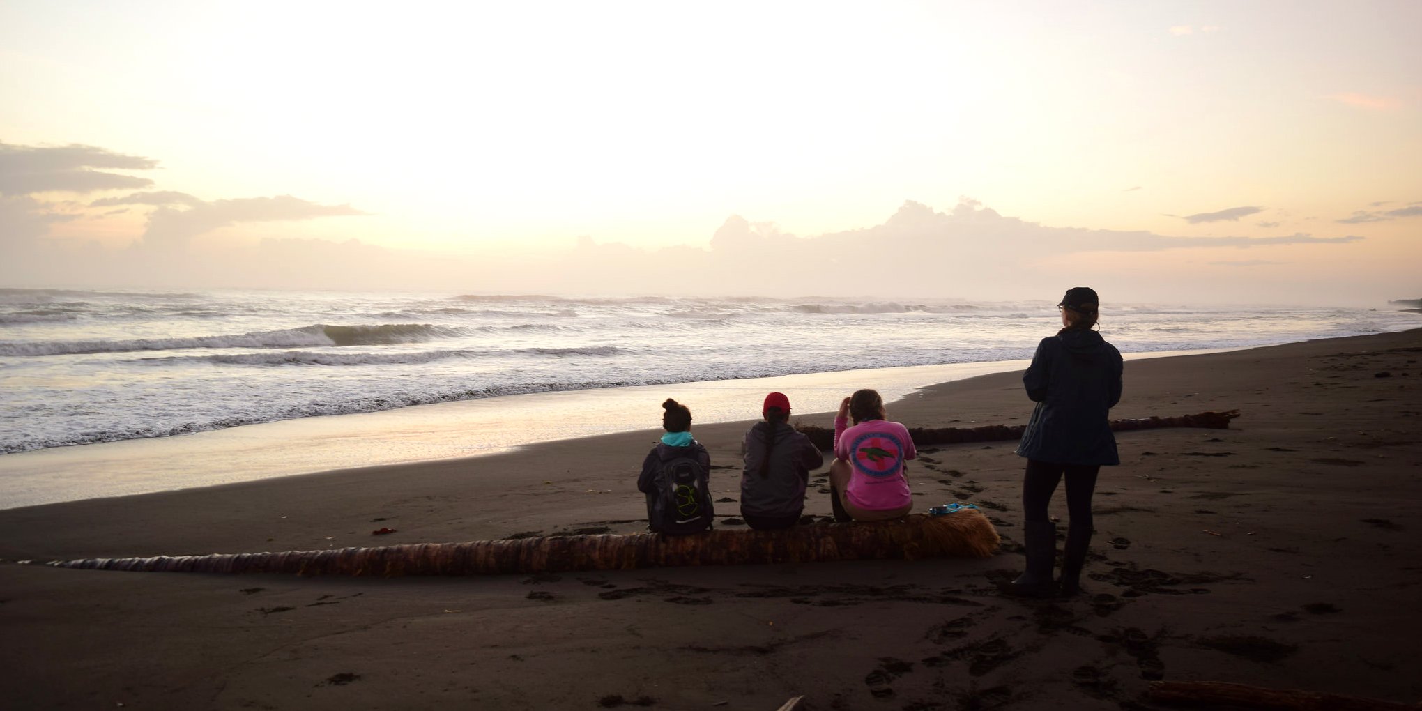 GVI participants survey a beach in Kerala, India. Participants working on community-led programs in India are working to advance their global citizenship.