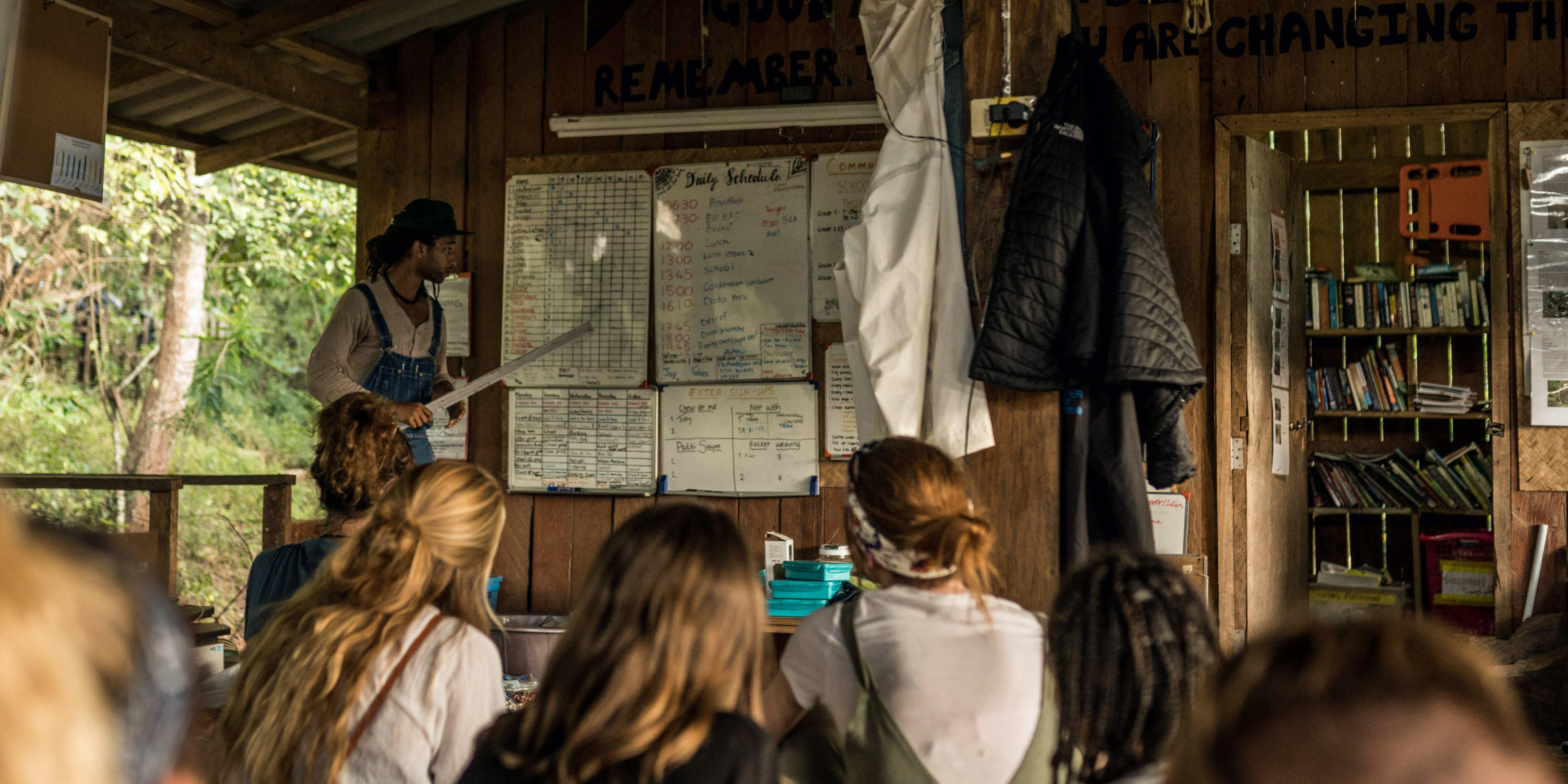 A GVI staff member runs training at the base in Chiang Mai, Thailand. GVI staff run leadership training programs on internships, and programs that are over four weeks. 