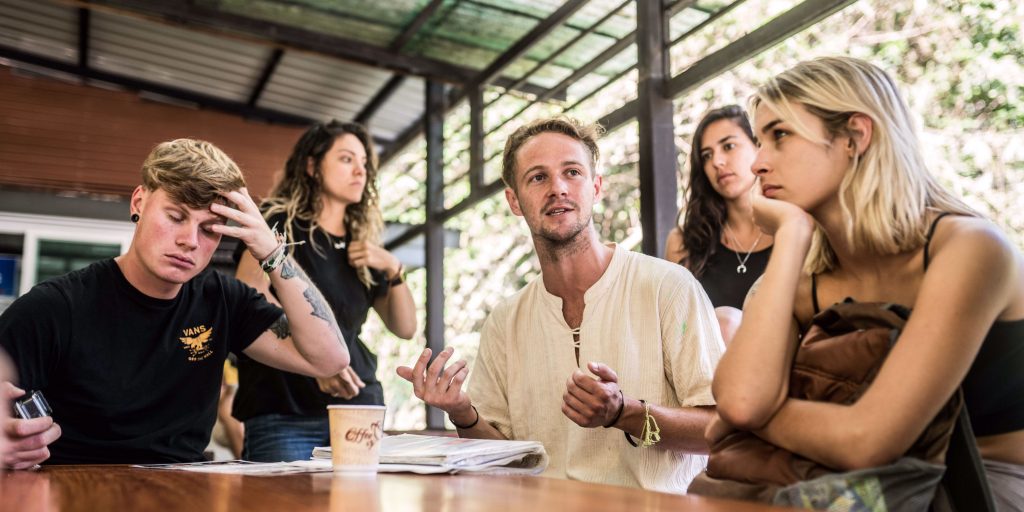 Staff in Chiang Mai lead a lesson with participants. GVI's gap year programs abroad are an opportunity to develop leadership skills. to 