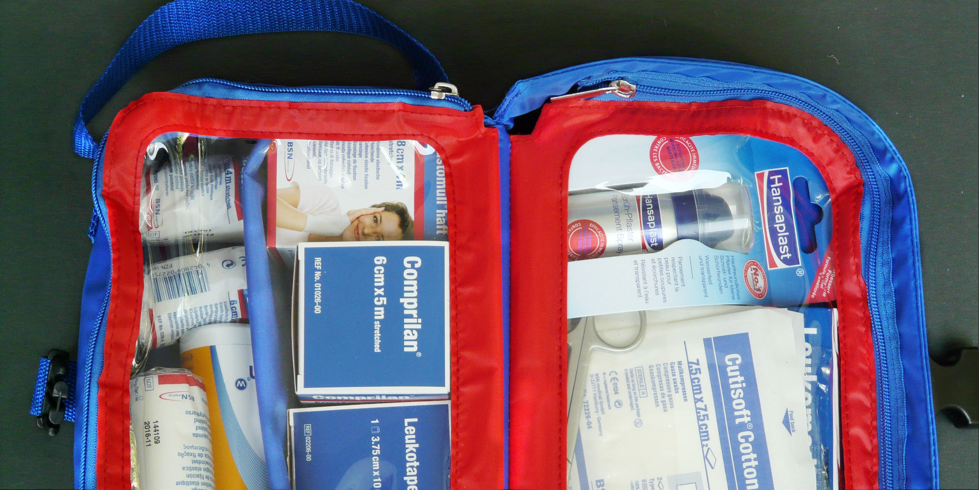 A first aid kit is an essential item. Remember this when planning what to pack for a school trip abroad.