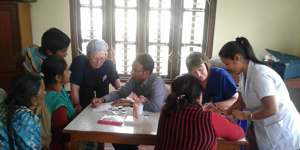 Trained healthcare professionals work on a preventative healthcare program in Pokhara, Nepal. Contributing to these programs is one of the top reasons to volunteer.