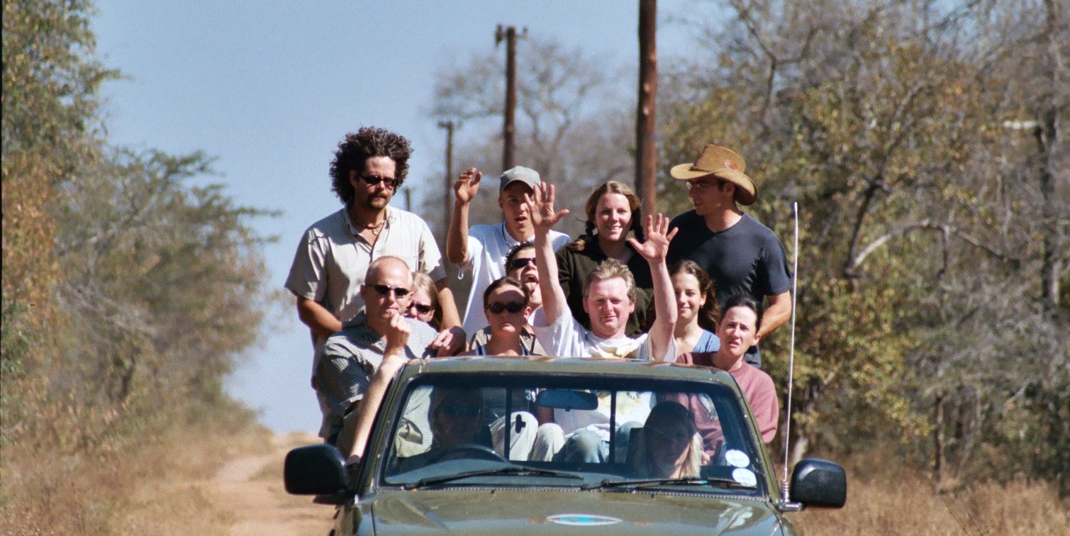 GVI participants enjoy a game drive while on a conservation volunteering program.