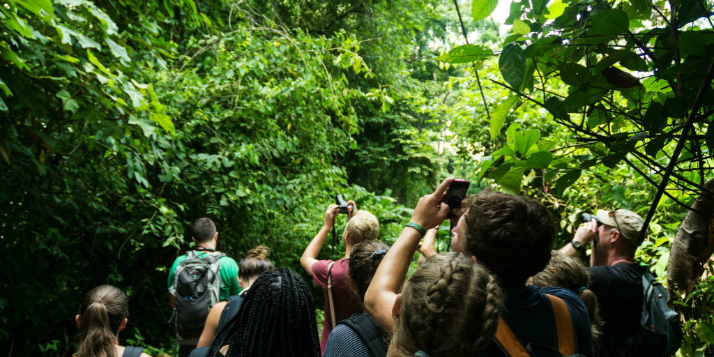 Volunteers in Costa Rica documenting their experience in Costa Rica