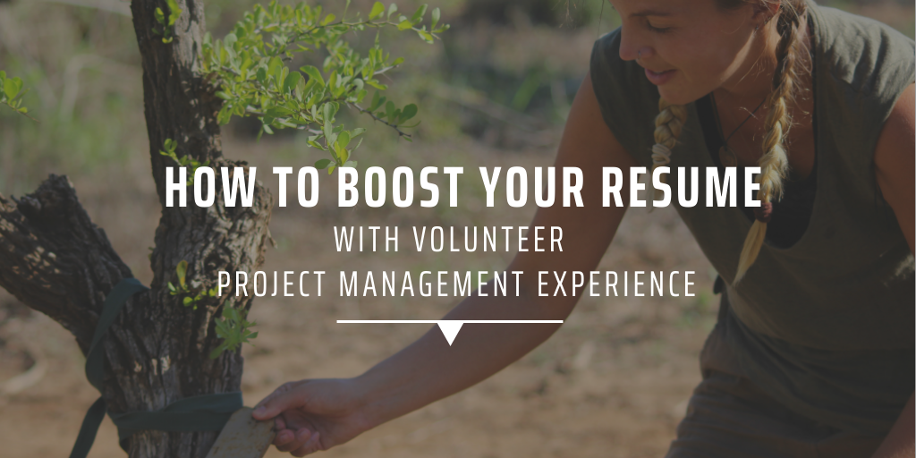 How to boost your resume with volunteer project management experience