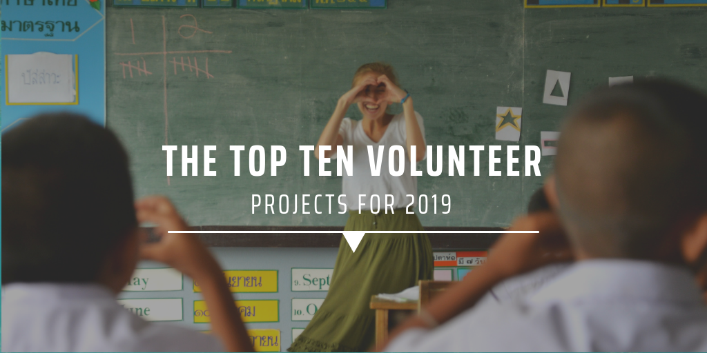 The top ten volunteer projects for 2019