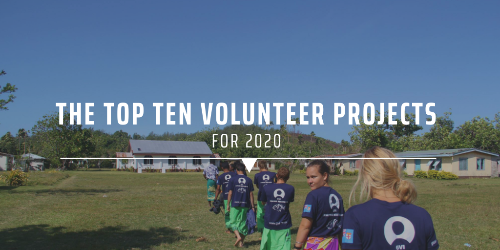 The top ten volunteer projects for 2020