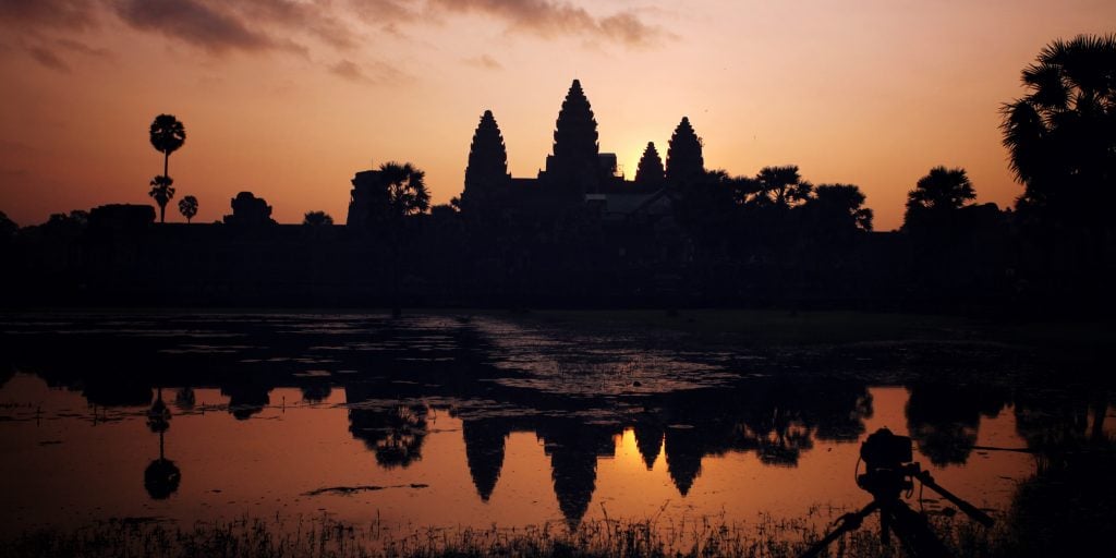 Seeing the Ankor Wat temple at sunrise is one of the best things to do when you take a gap year.