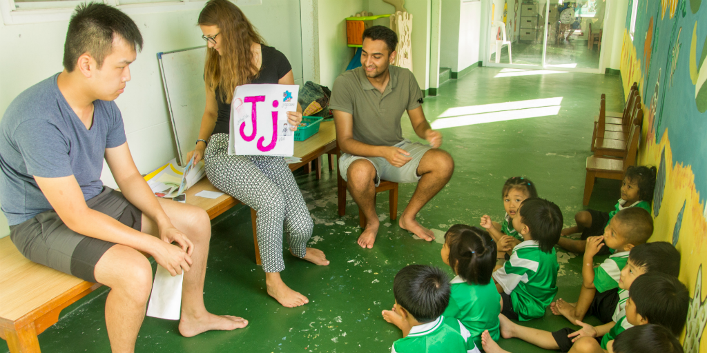 When you volunteer in Thailand it's important to note that going barefoot indoors is the norm