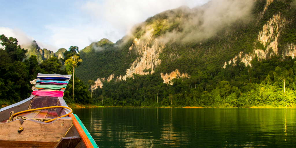 Go on a kayak adventure in the Khao Sok National Park