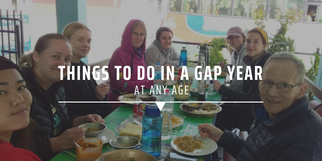 Things to do in a gap year at any age