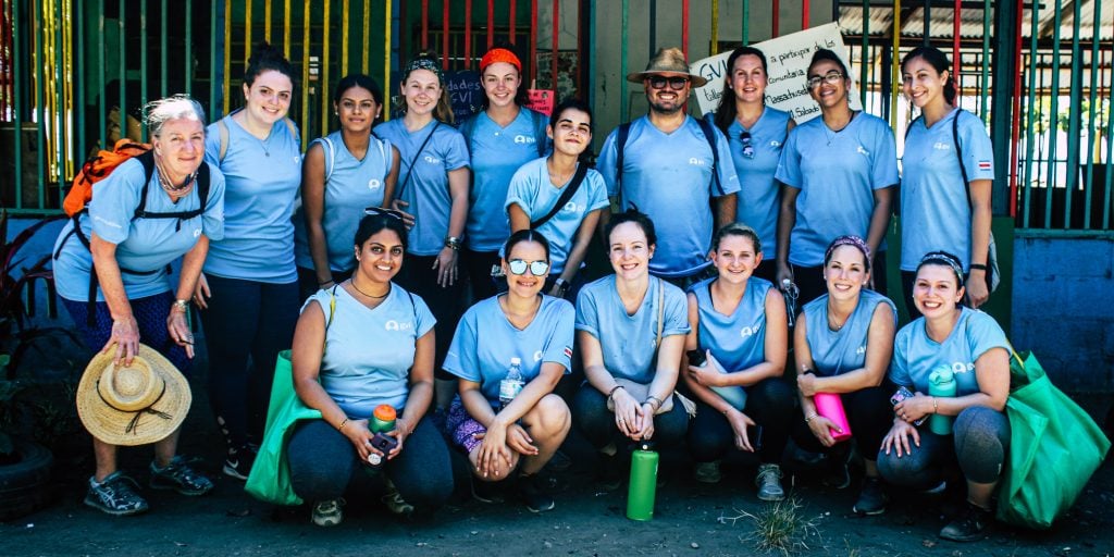 Learn to work with people in a team when you volunteer abroad.