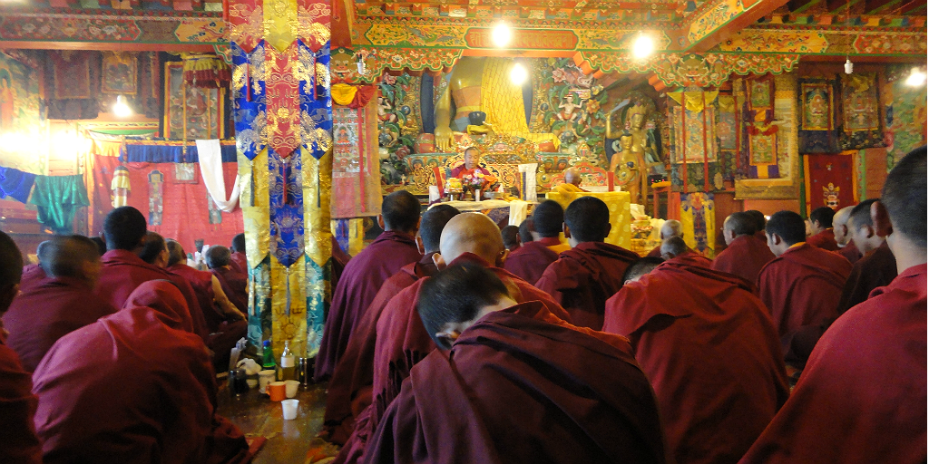 Visit a Buddhist monastery when you volunteer in Pokhara, Nepal
