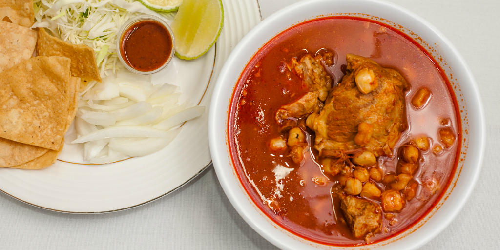 Enjoy a warm bowl of pozole on a cold day volunteering in Mexico