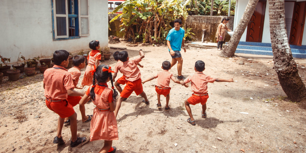 volunteer in india and get involved in teaching sports 