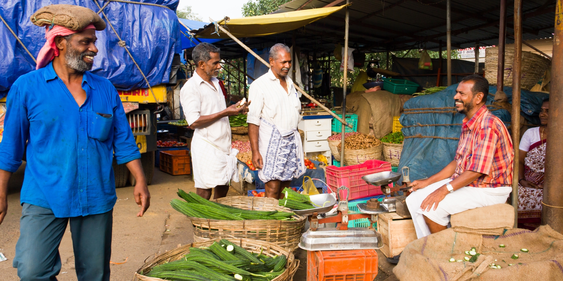 Experience Kerala through it's flavours and take in local markets like this one