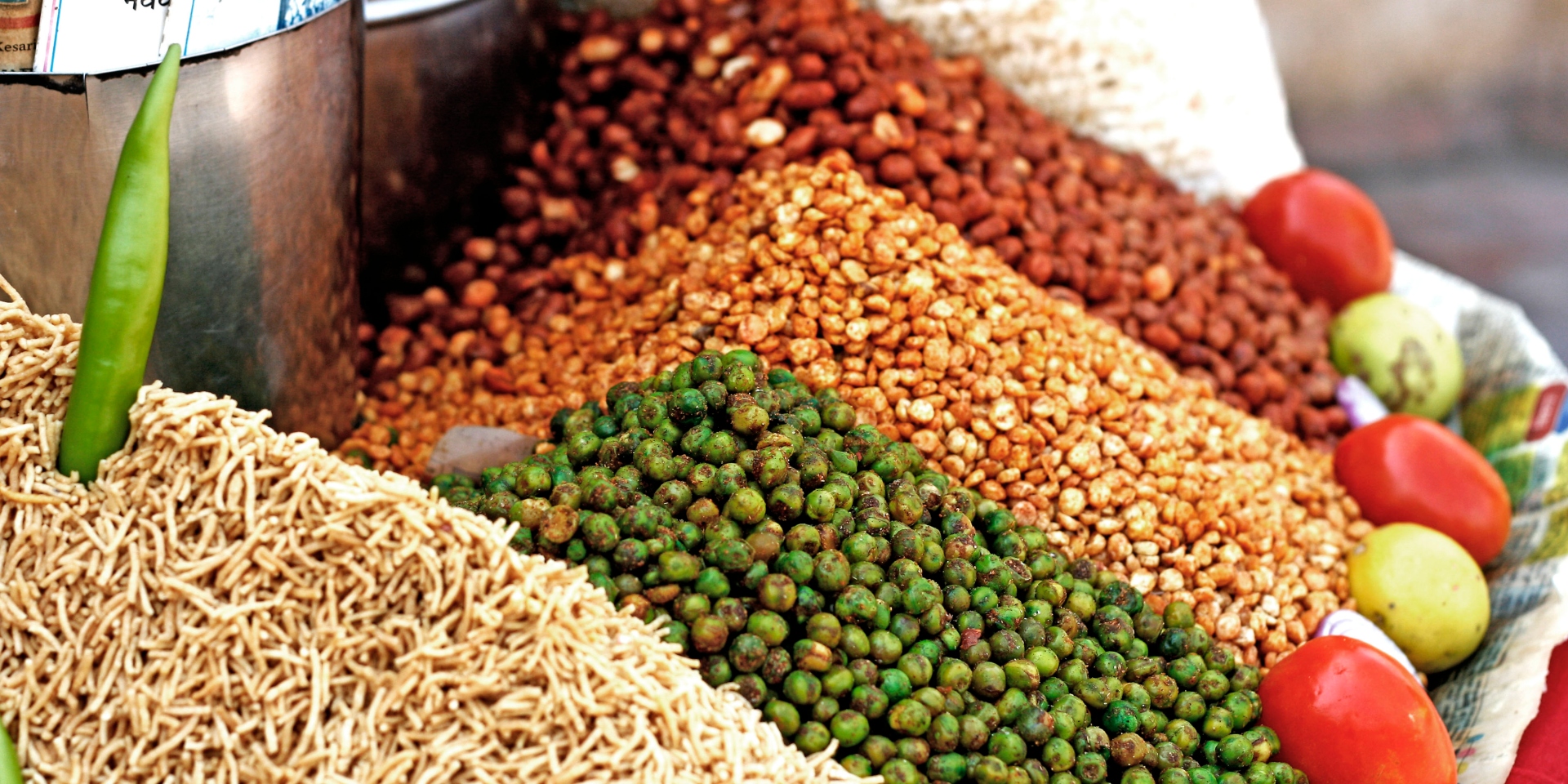 Travel to Kerala, India and take in rows of fresh produce that lines the market streets