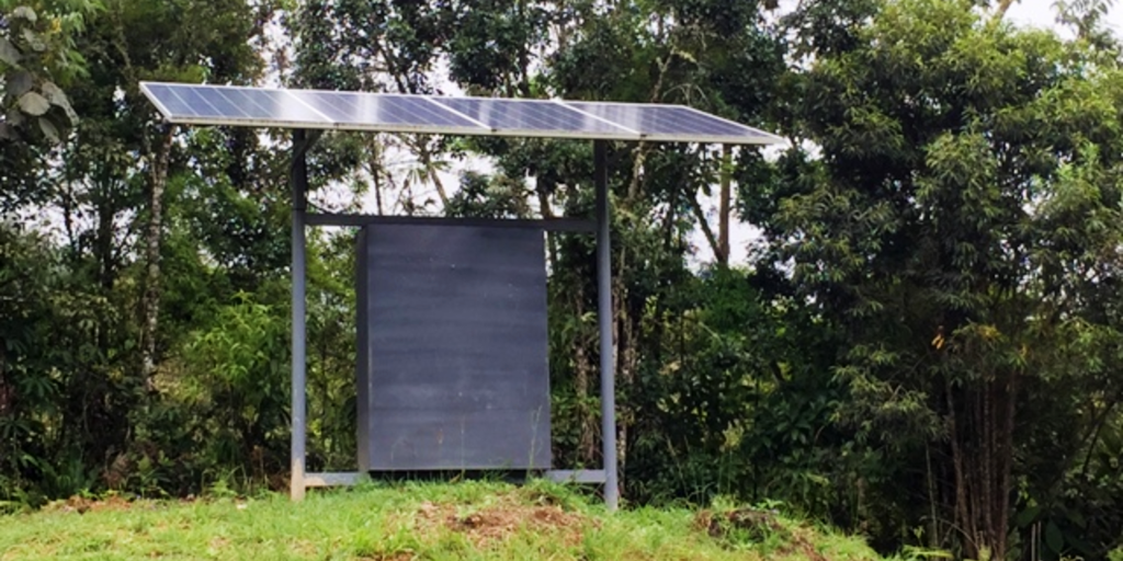 Solar panels on a GVI base