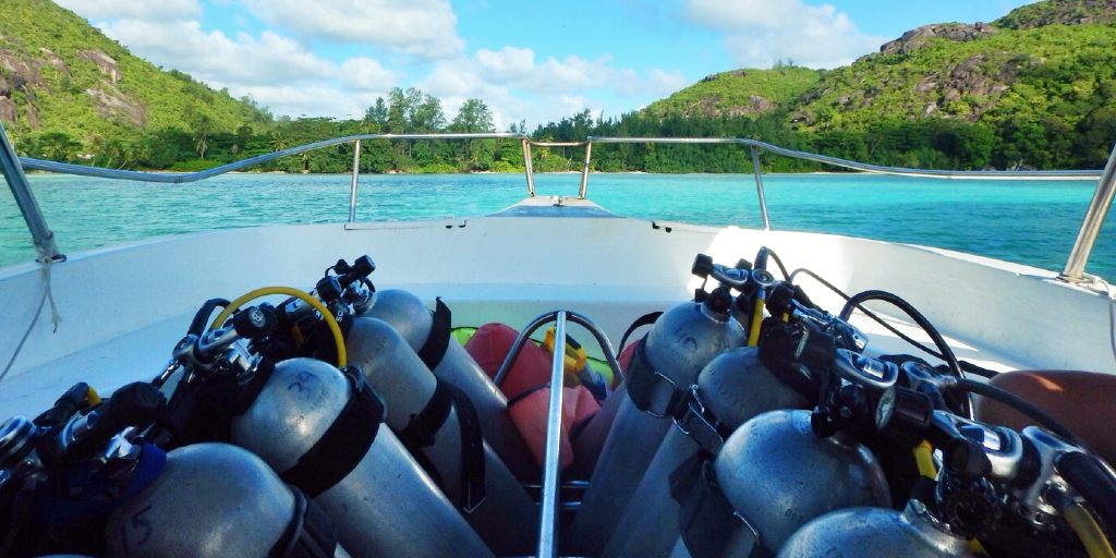 Oxygen tanks are mandatory for scuba dive training. 