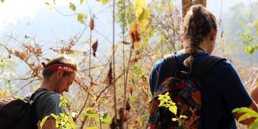 GVI volunteers on a hike in Chiang Mai, Thailand. 